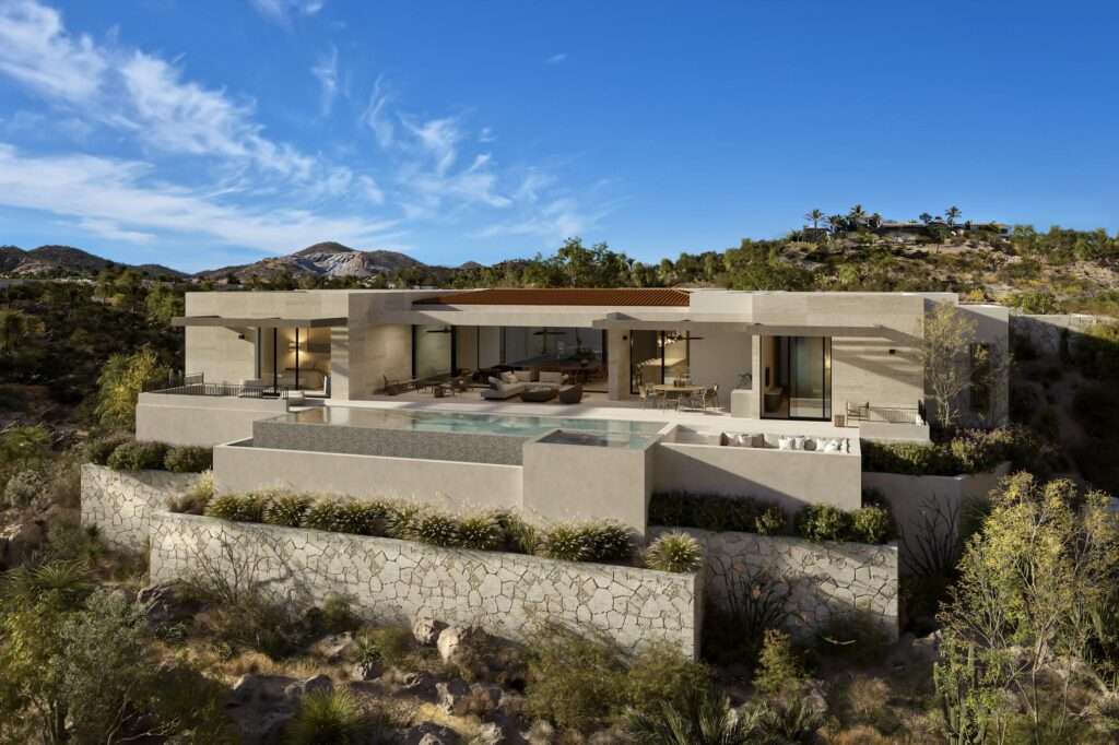 Querencia Section 1- Las Colinas A true one-of-one, The Nivel Estate is a bold architectural statement where scale, craftsmanship, and innovation converge. Spanning 18,000 square feet of seamless indoor-outdoor living, the home was recently featured in The Wall Street Journal. Perched atop Querencia Golf and Beach Club, it commands sweeping 270-degree for sale