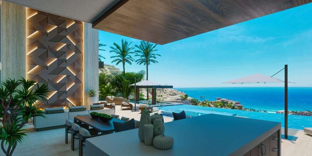 Querencia Section 1- Las Colinas A striking contemporary estate set atop the coveted Colinas hillside in Querencia, this new construction residence captures sweeping for sale